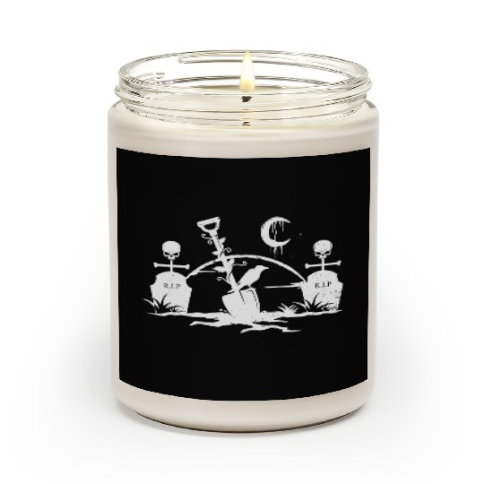 Gothic Graveyard Vintage Crow Lover Skull Fanatic Scented Candles
