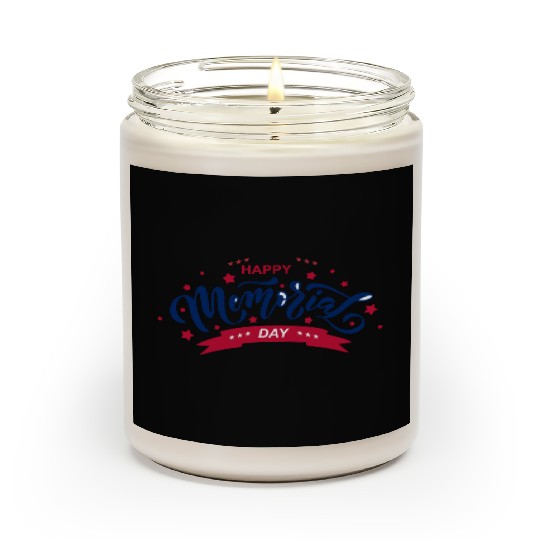 HAPPY MEMORIAL DAY Scented Candles