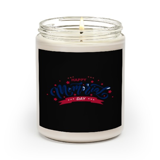 HAPPY MEMORIAL DAY Scented Candles