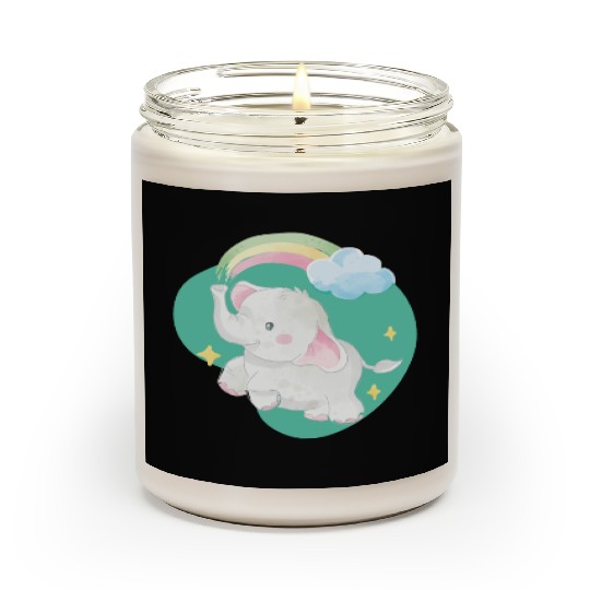 Elephant Lover Wildlife Animal Zoo Zookeeper Scented Candles