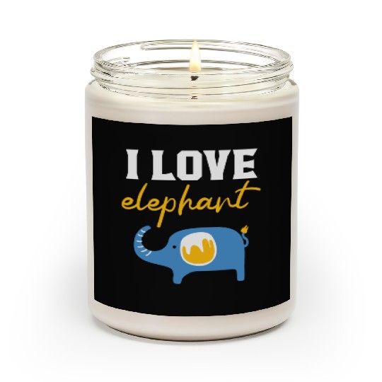 Elephant Lover Wildlife Animal Zoo Zookeeper Scented Candles
