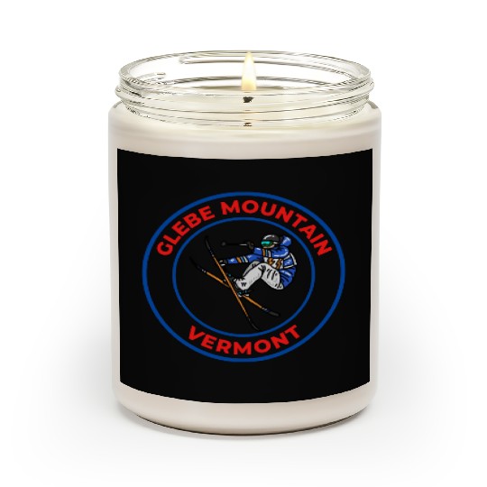 Retro Cool Skiing Glebe Mountain Vermont Souvenir Scented Candles