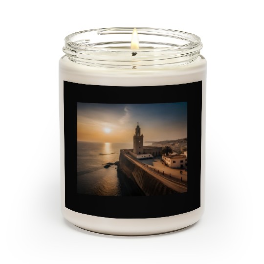 Fantasy pictures ,town Morocco ,city Rabat Scented Candles