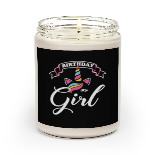 Rainbow Unicorn Happy Party Scented Candles