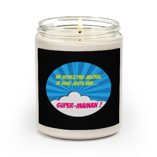 Super-mom super-hero. Best mom Mother's day Comics Scented Candles