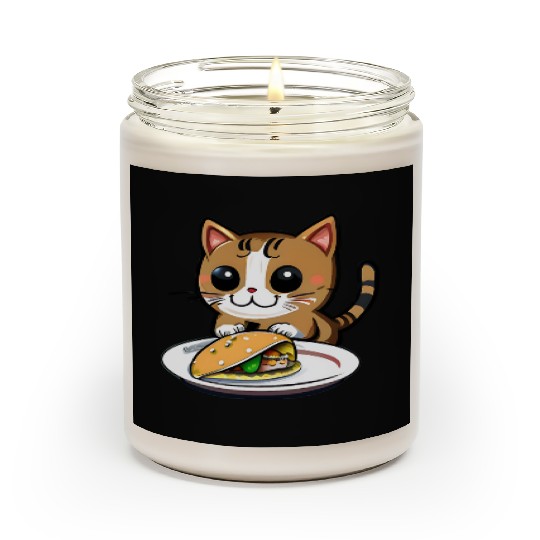 Cute Cat and Taco: A Playful Combination for Your Scented Candles