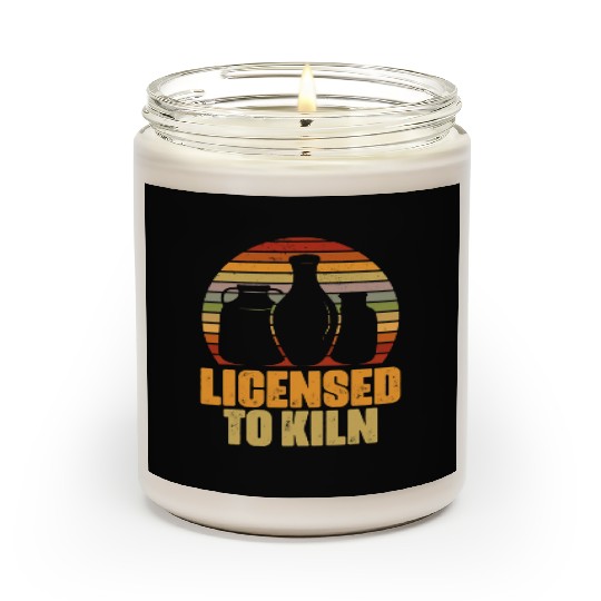 Funny Pottery Kiln Ceramics Artist Art Teacher Scented Candles