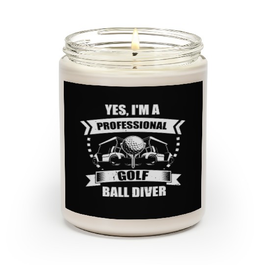 Novelty Professional Golfing Balls Diver Expert Scented Candles