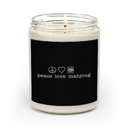 Peace Love Mahjong Mah Jong Scented Candles