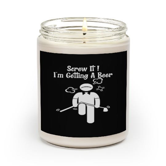 Golf Beer Golfer Father Day Mother Day Scented Candles