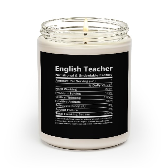English Teacher Scented Candles - Nutritional And Undeniab