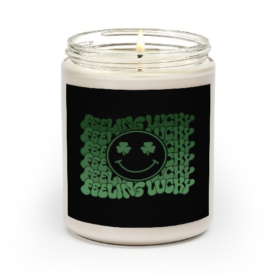 Feeling Lucky Saint Paddys Irish Smiling Icon Sham Scented Candles