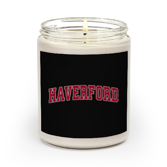 Haverford Pennsylvania Pa Sports Red Scented Candles