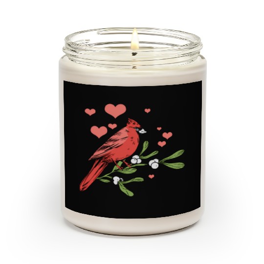 Bird Bird Watching Bird Watcher Birder Heart Cardi Scented Candles