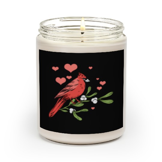 Bird Bird Watching Bird Watcher Birder Heart Cardi Scented Candles