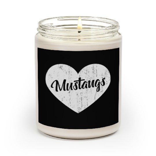 Mustangs School Sports Fan Team Spirit Mascot He Scented Candles