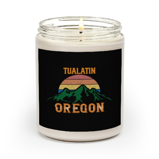 Tualatin Oregon Mountain Hiking Souvenir Scented Candles
