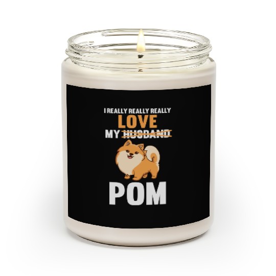 I Love My Husband Pomeranian Scented Candles