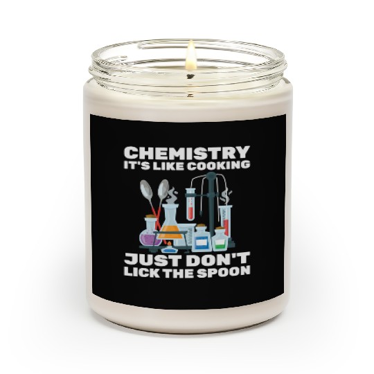 Chemist Chemistry It'S Like Cooking Scientist Scented Candles