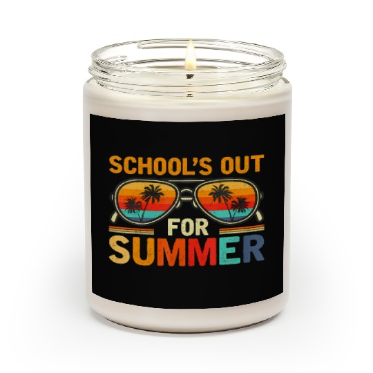 Last Day Of School Schools Out For Summer Teacher Scented Candles