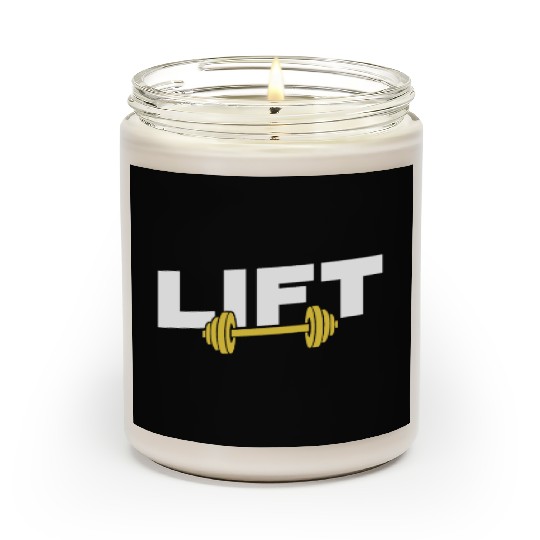 Lift Workout Gym Weightlifting Lifting Scented Candles