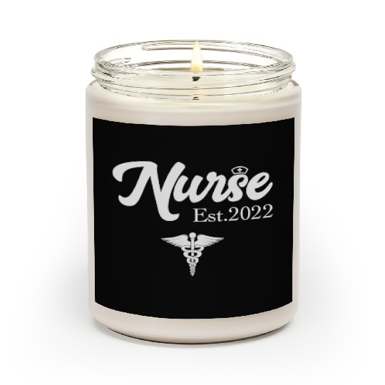Registered Nurse Est 2022 Rn Nursing School Gradua Scented Candles