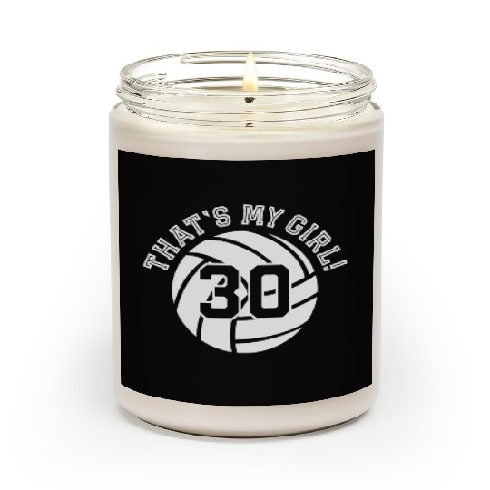 30 Volleyball Player That'S My Cheer Mom Dad Team Scented Candles