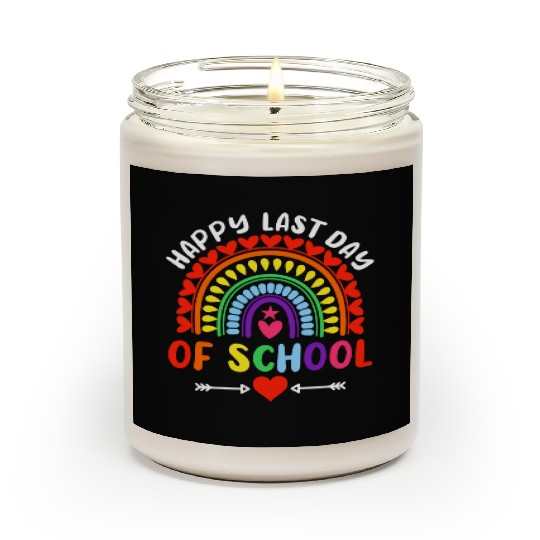 Rainbow Happy Last Day Of School Teacher Boys Scented Candles
