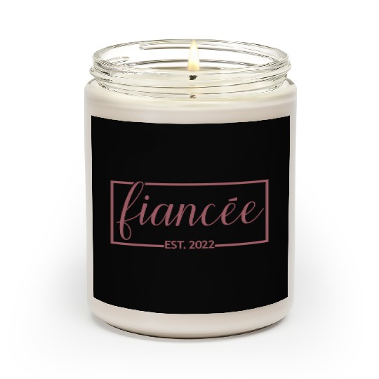 Fiancée Est 2022 Engagement Future Bride Engaged Scented Candles