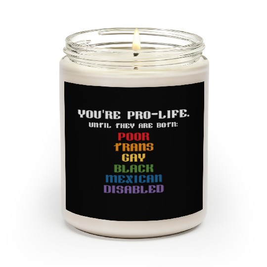 Trans Gay Black Mexican Disabled Scented Candles