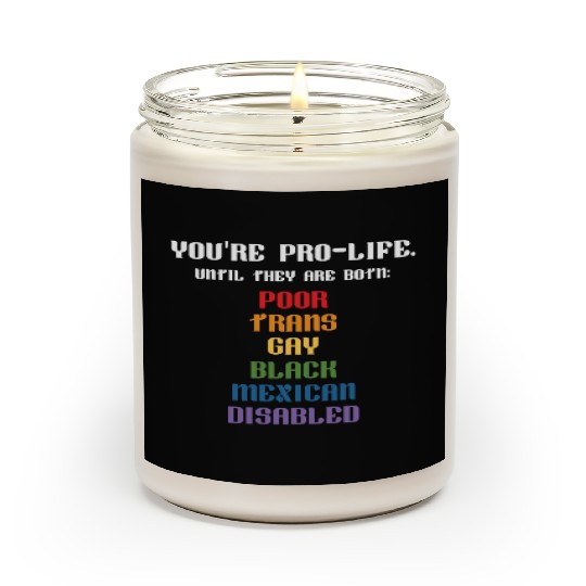 Trans Gay Black Mexican Disabled Scented Candles