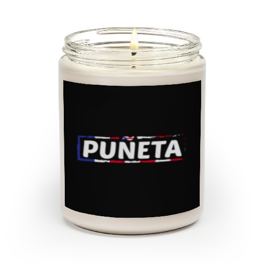 Patriotic Puerto Rico Puneta Flag Scented Candles
