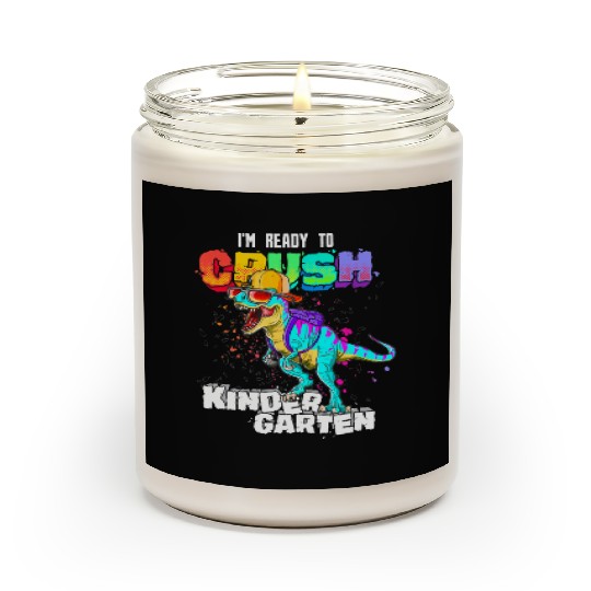 Ready To Crush Kindergarten T Rex Dinosaur Back to Scented Candles