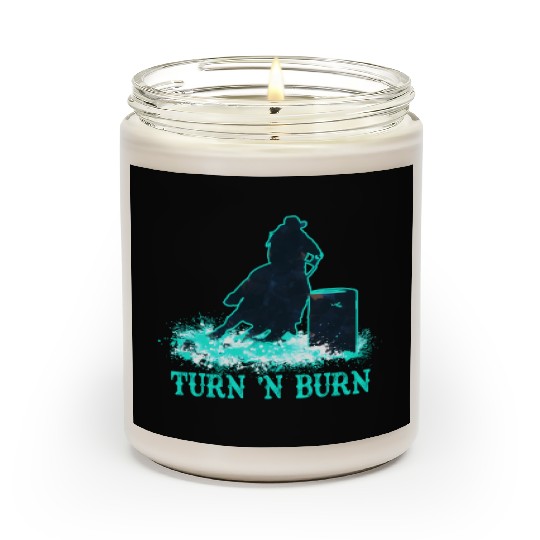 Barrel Racer Barrel Racing Horse Turn And Burn Tea Scented Candles