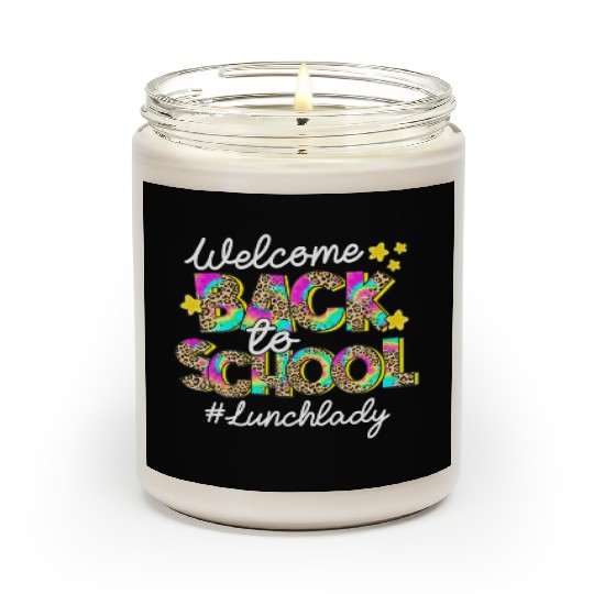 Leopard Welcome Back To School Lunch Lady Life Scented Candles