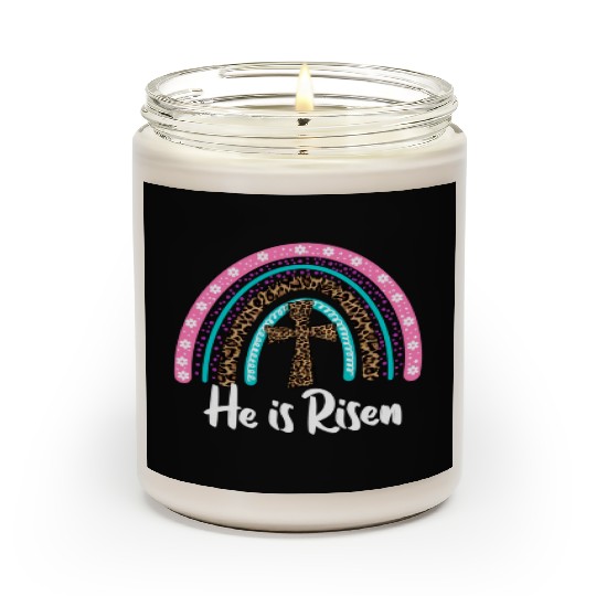 Easter For Christian N Mom He Is Risen Leopard Scented Candles