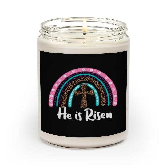 Easter For Christian N Mom He Is Risen Leopard Scented Candles