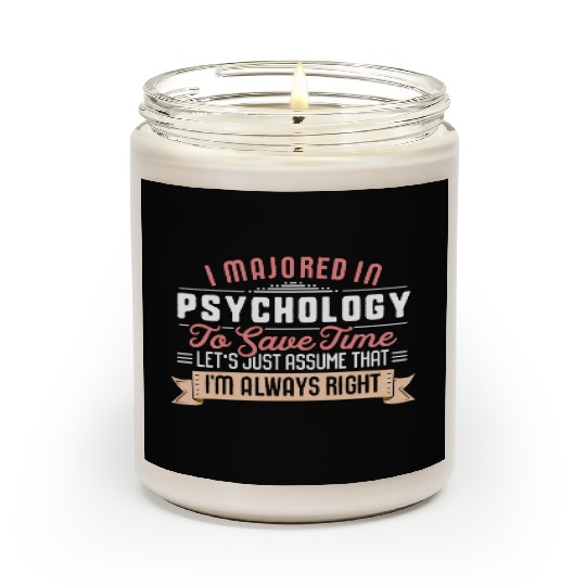 Psychology Major Studen Graduation College Scented Candles