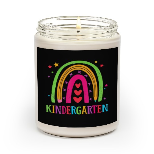 Kindergarten Rainbow Teacher Student Back To Schoo Scented Candles