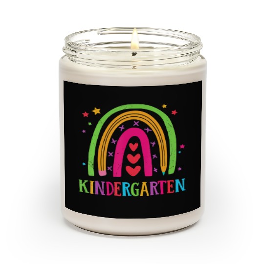 Kindergarten Rainbow Teacher Student Back To Schoo Scented Candles