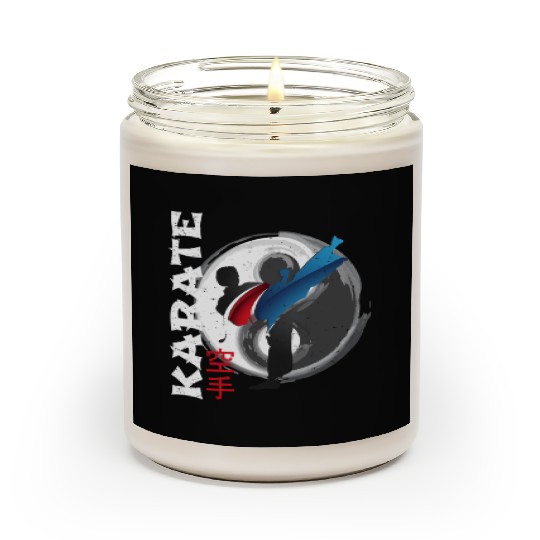 Martial Side Kick Ying Yang Karate Scented Candles