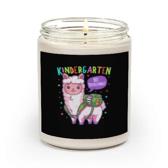 Llama Kindergarten No Probllama Back To School Scented Candles