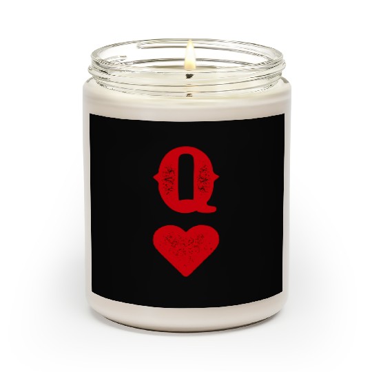 Queen Of Hearts Blackjack Cards Poker 21 Q Scented Candles