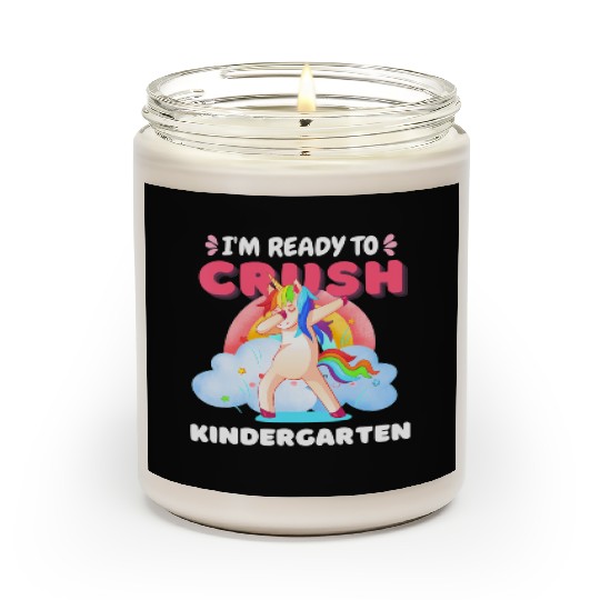 Kindergarten Unicorn Rainbow Back to School Scented Candles
