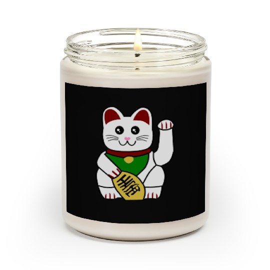 Cute Japanese Lucky Cat 1 Scented Candles