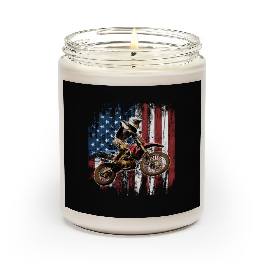Dirt Bike Racing Motocross Racing Scented Candles