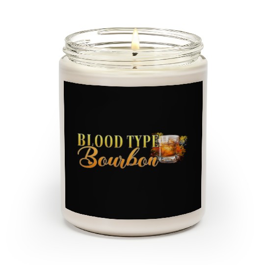 Blood Type Bourbon Cocktail Bartender Scented Candles