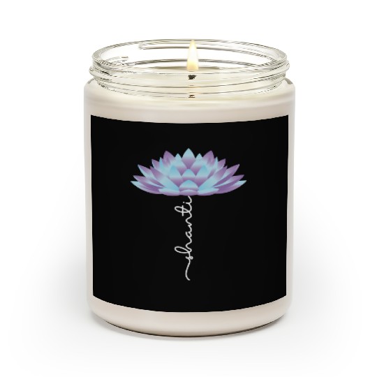 Yoga Lover Spiritual Shanti Lotus Scented Candles