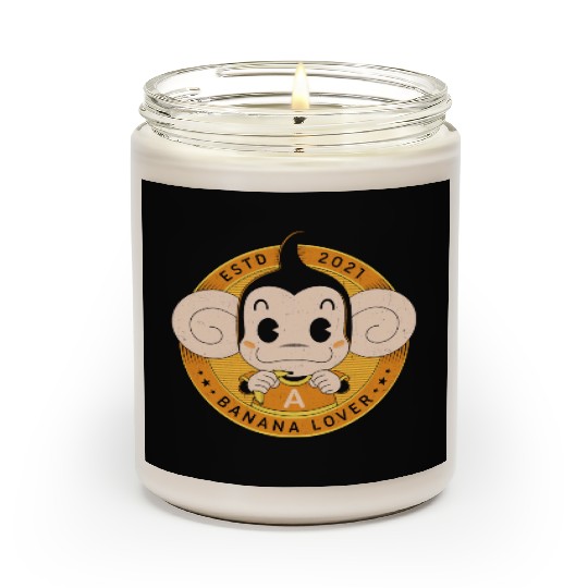 Monkey Banana Lover Scented Candles