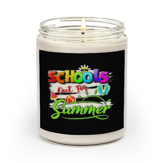 Schools Out For Summer Lover Funny Teacher Student Scented Candles